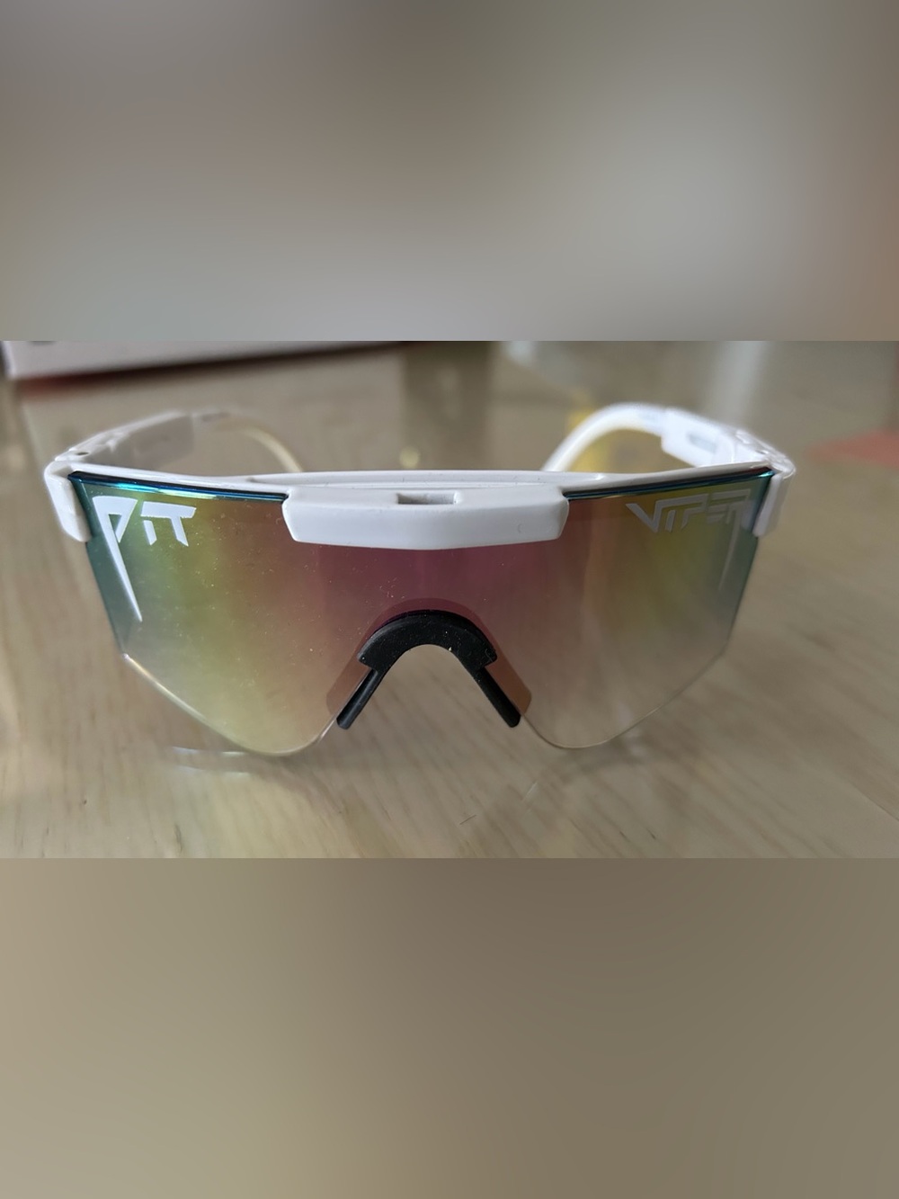 Pit Viper Sunglasses with White Frame and Multicolor Lenses